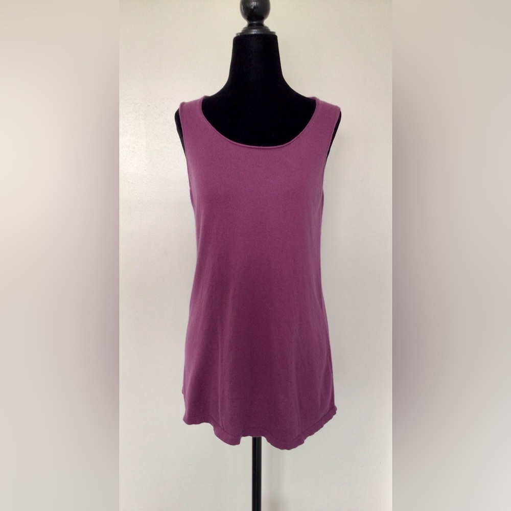 EILEEN FISHER Women's Dusty Purple Sleeveless Top - S